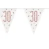 Flaggbanner - 30 År - Rosegull