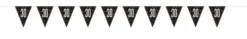 Flaggbanner - 30 År - Sort & Sølv