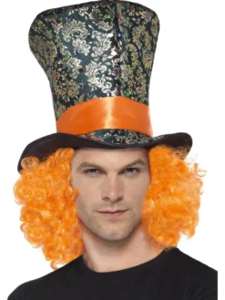 Flosshatt - Flerfarget - Oransje Hår