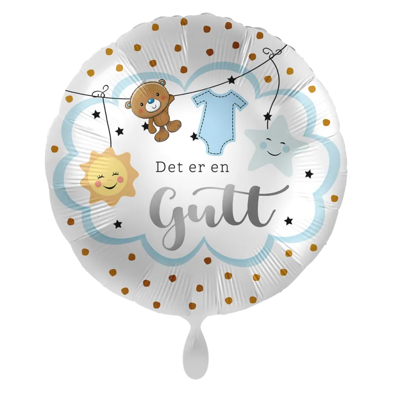 Folieballong - Det er en Gutt - Blå Sky
