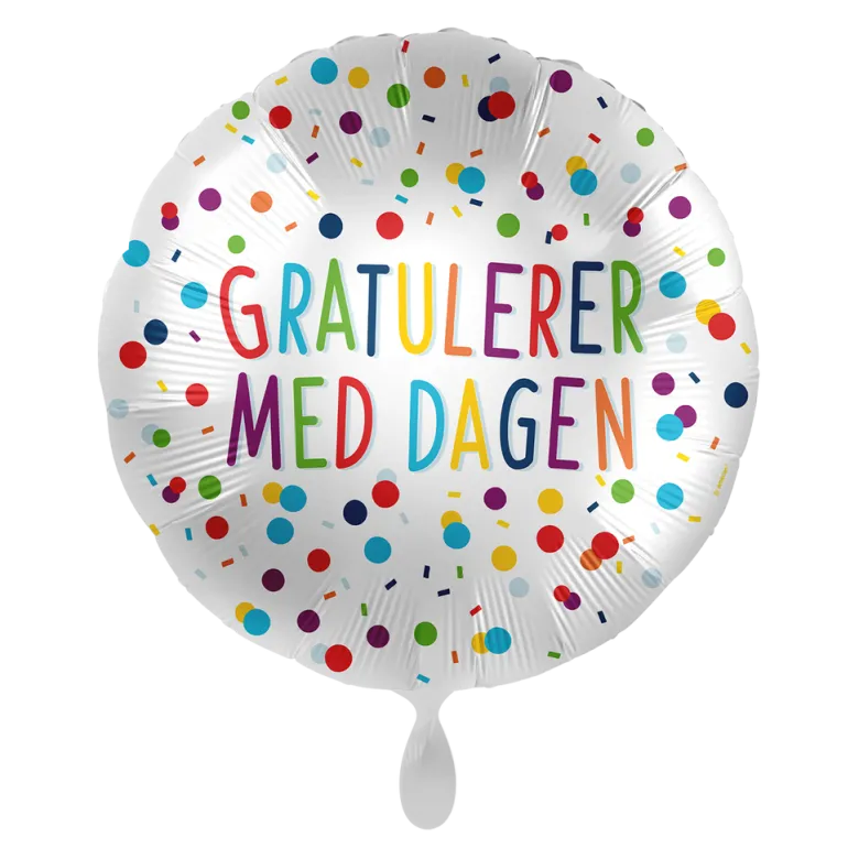 Folieballong - "Gratulerer Med Dagen"