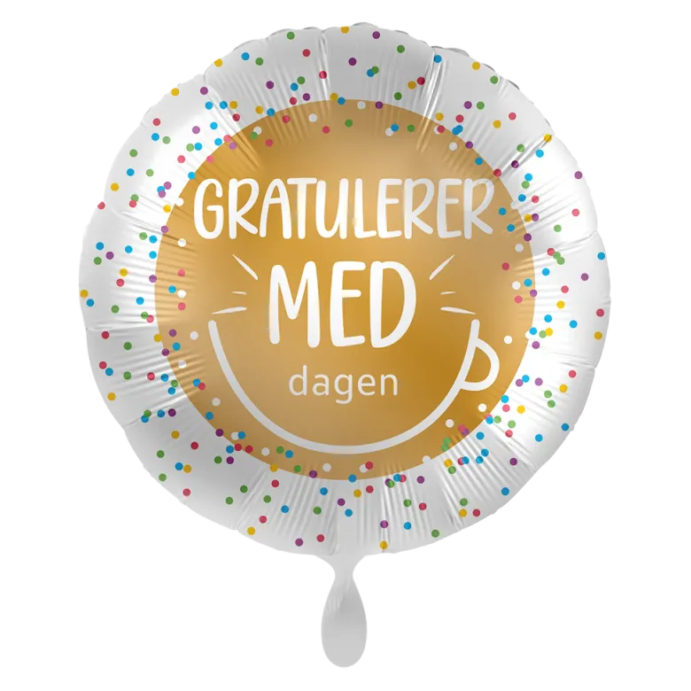 Folieballong - "Gratulerer Med Dagen"