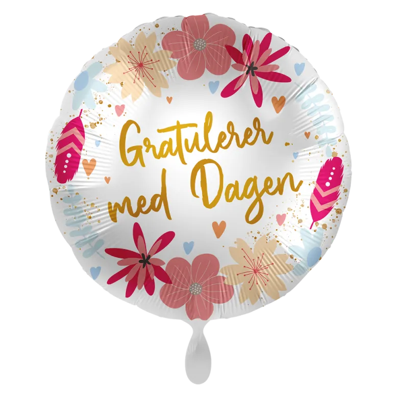 Folieballong - "Gratulerer Med Dagen"