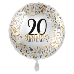 Folieballong - Gratulerer - 20 År