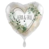 Folieballong Hjerte  - "Herr & Fru"