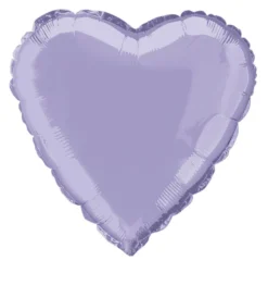 Folieballong - Hjerte - Lavendel
