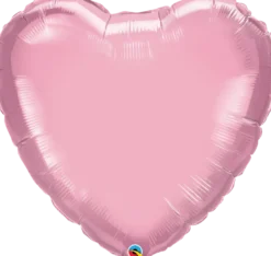 Folieballong Hjerte Premium - Lys Rosa