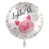 Folieballong - "Lykke Til" - Gris