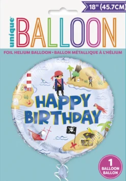 Folieballong - Pirat - "Happy Birthday"