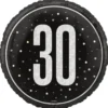 Folieballong - 30 År Sort