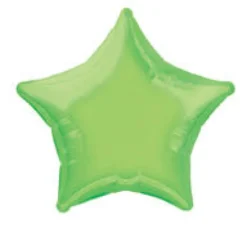 Folieballong - Stjerne Lime Grønn