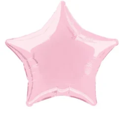 Folieballong - Stjerne Rosa Lys