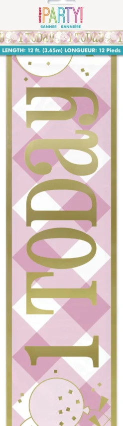 Foliebanner - Første Bursdag