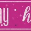 Foliebanner - "Happy Birthday"