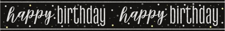 Foliebanner - "Happy Birthday"