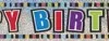 Foliebanner - "Happy Birthday"