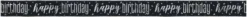 Foliebanner - "Happy Birthday"