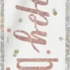 Foliebanner - Happy Birthday - Rosegull