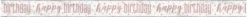 Foliebanner - Happy Birthday - Rosegull