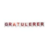 Gratulerer - Flaggbanner