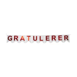 Gratulerer - Flaggbanner