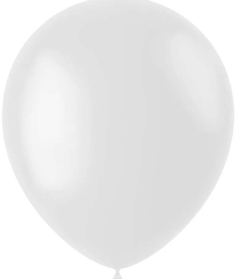 Gummiballonger - Coconut White Matt