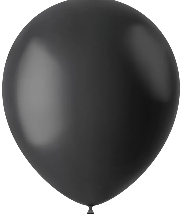 Gummiballonger - Midnight Black Matt