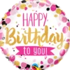 Happy Birthday To You Pink and Gold