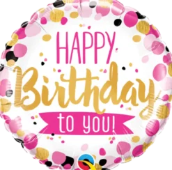 Happy Birthday To You Pink and Gold