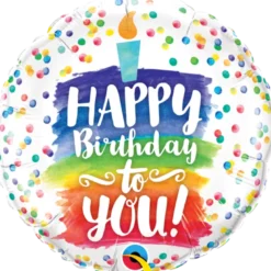 Happy Birthday To You Rainbow Cake