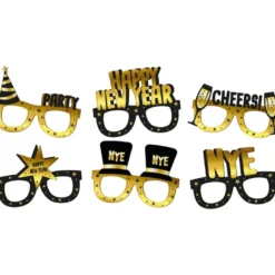 Happy New Year - Black & Gold HNY