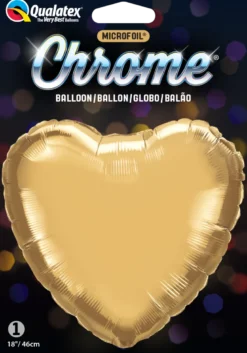 18H Chrome Gold – Hjerte (Pakket)