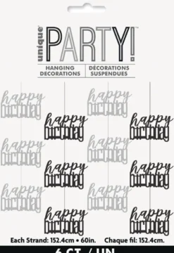 Hengende dekorasjon - "Happy Birthday"