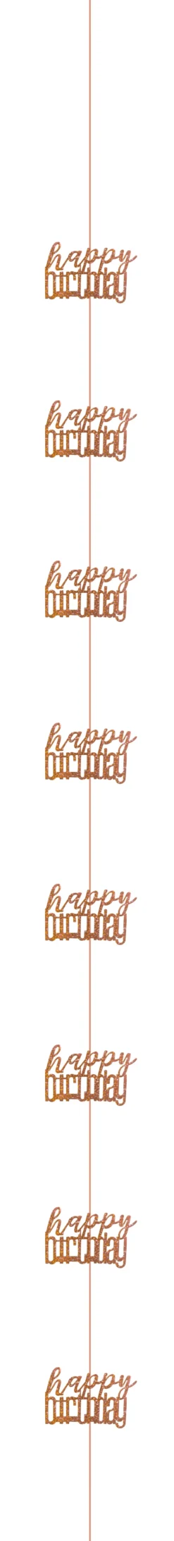 Hengende dekorasjon - "Happy Birthday"