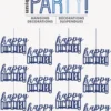 Hengende dekorasjon - "Happy Birthday"