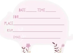 Invitasjoner - Babyshower Umbrellaphants
