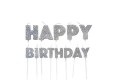 Kakelys - "Happy Birthday" - Sølv