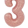 Kakelys - Nummer 3 - Glitter Rosegull