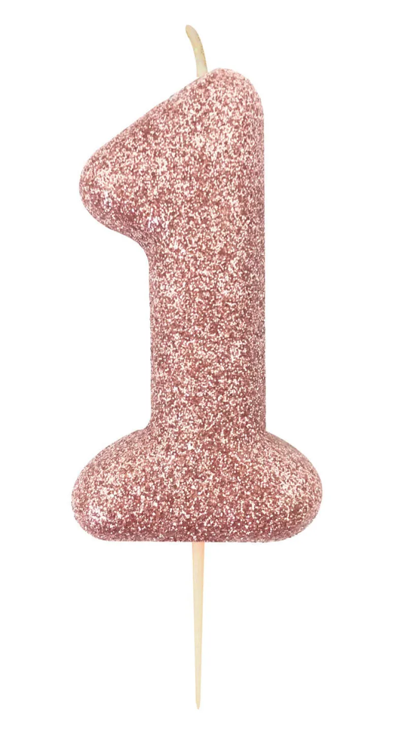 Kakelys - Nummer 1 - Glitter Rosegull