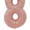 Kakelys - Nummer 8 - Glitter Rosegull