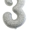 Kakelys - Nummer 3 - Glitter Sølv