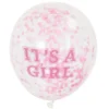 Konfettiballonger - Baby Shower Girl
