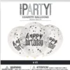 Konfettiballonger - "Happy Birthday"