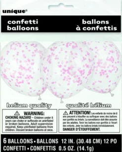 Konfettiballonger - Lys Rosa