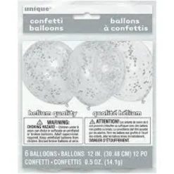Konfettiballonger - Sølv