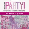 Konfetti - Happy Birthday - Rosa & Sølv