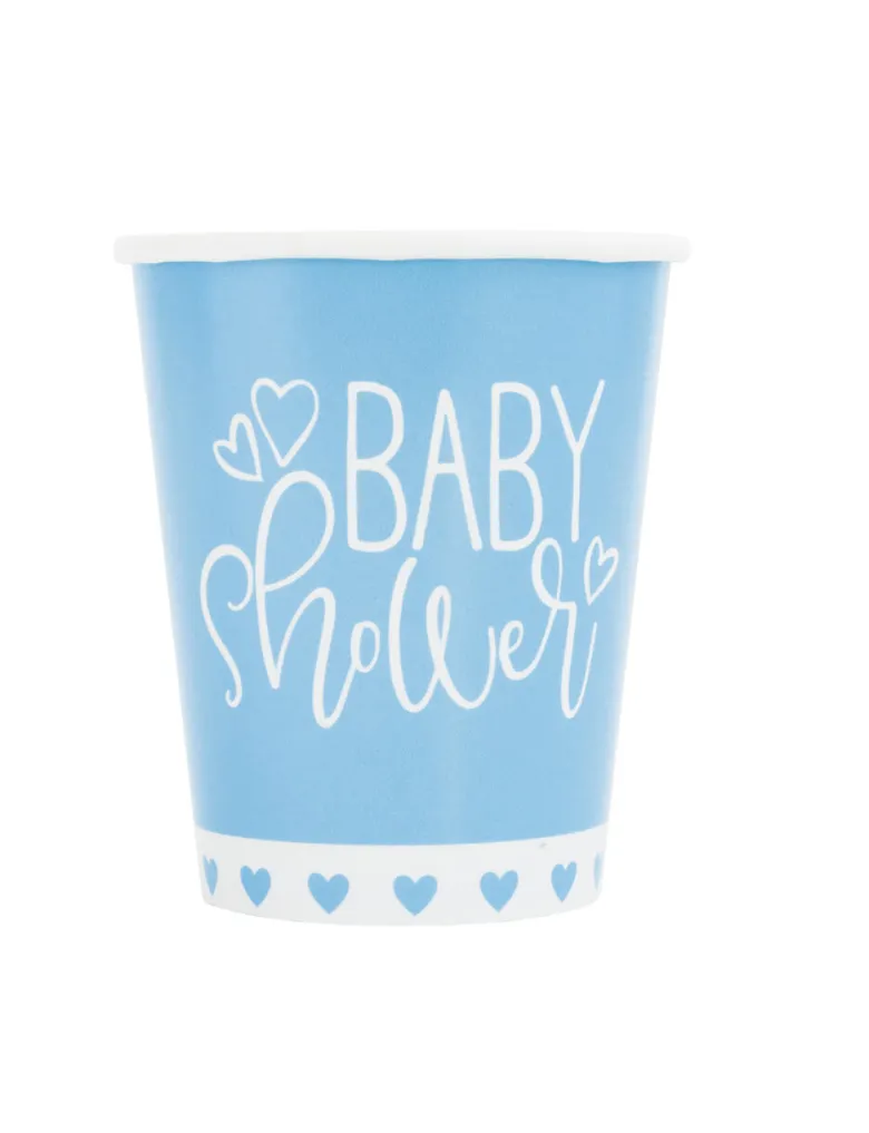 Kopper - "Baby Shower" - Blå Hjerter