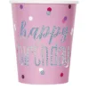 Kopper - "Happy Birthday" - Rosa og Sølv