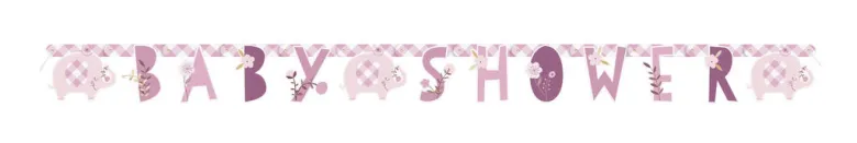 Leddbanner - Babyshower Umbrellaphants