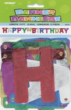 Leddbanner - Deluxe - "Happy Birthday"